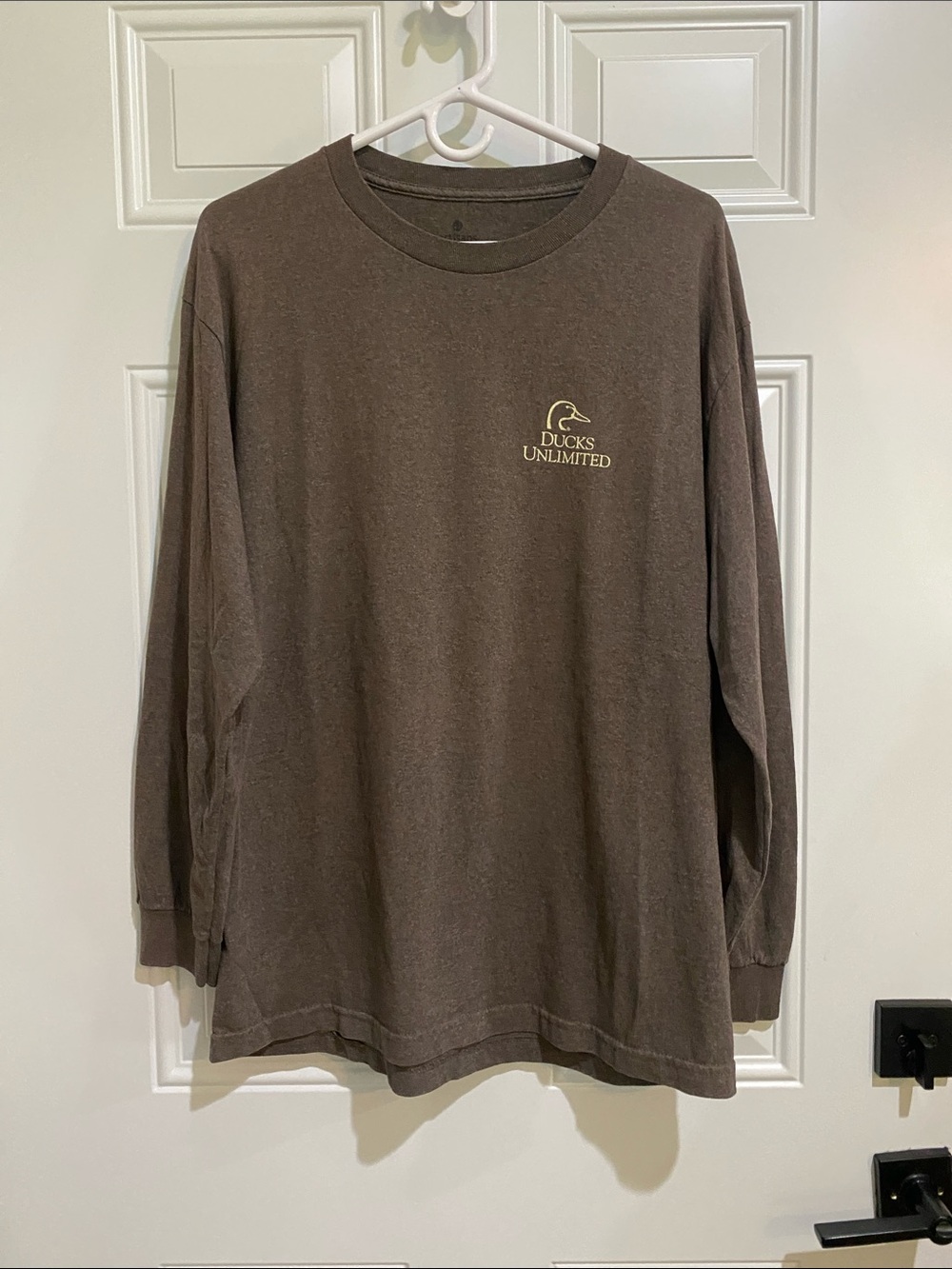 Artisan Ducks Unlimited Brown Long Sleeve Tee
